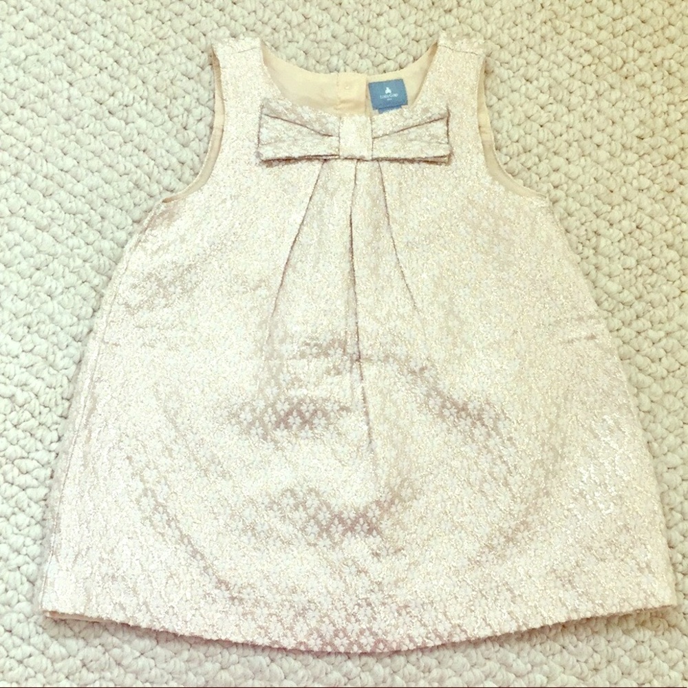 Baby GAP light gold shimmer dress